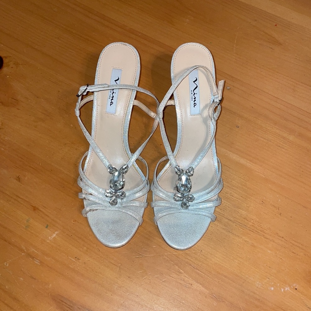 Nina New York Metallic Wedge Shoe